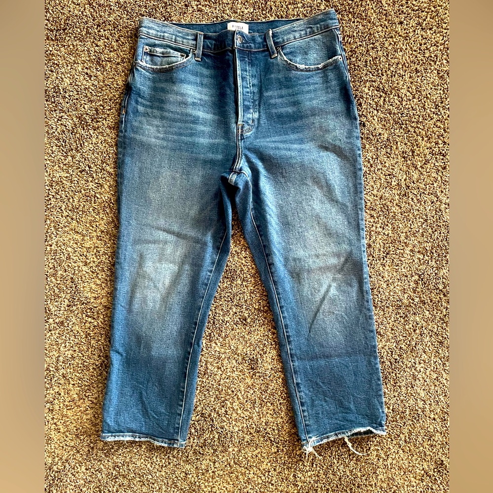 pistola Blue Cropped Ankle Jeans